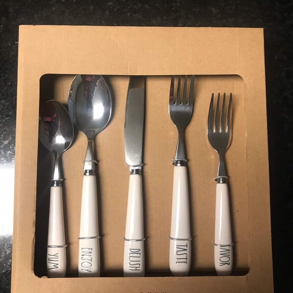 Rae Dunn silverware set